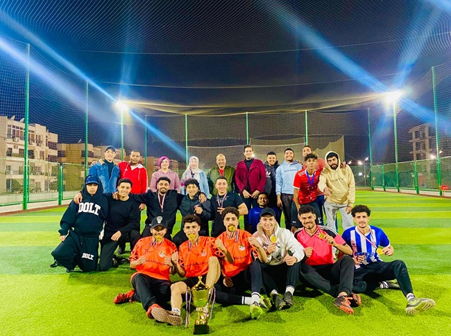 طلاب المعهد العالي لتكنولوجيا البصريات يحصدون بطولة كرة القدم لمعاهد شيراتون للعام الثاني على التوالي
