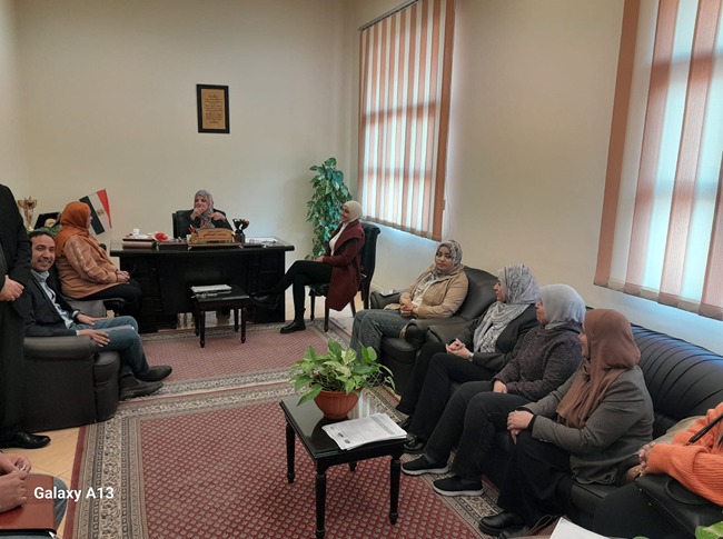 دعم مستمر من عميدة المعهد العالي للخدمة الاجتماعية لجهود وحدة ضمان الجودة