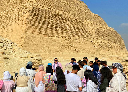 زيارة ميدانية لسقارة ودهشور وميت رهينة