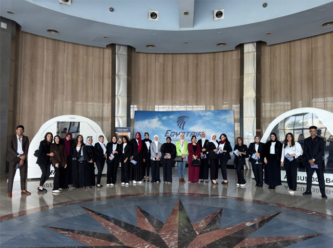 المعهد المصري العالي للسياحة والفنادق ينظم زيارة علمية لأكاديمية مصر للطيران للتدريب