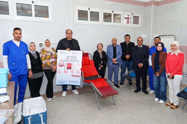"حملة للتبرع بالدم" تنظيم المعهد العالي لعلوم الحاسب – بالتعاون مع مستشفى 57357