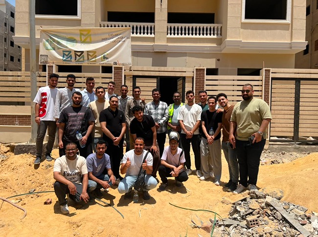 المعهد العالي للهندسة يتابع التدريب الميداني لطلاب قسم هندسة التشييد والبناء