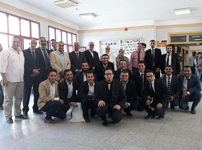 بحضور لجنة خارجية .. هندسة تناقش مشاريع الخرسانة بقسم تشييد وبناء 