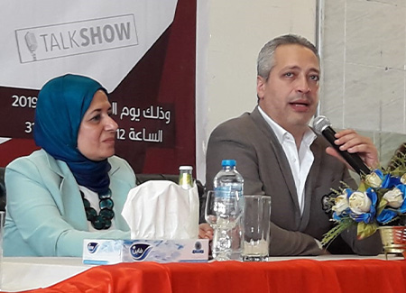 بحضور الإعلامي تامر أمين  لمعهد العالي للإعلام يناقش برامج الـ "Talk show" وتحديات الجيل الرابع