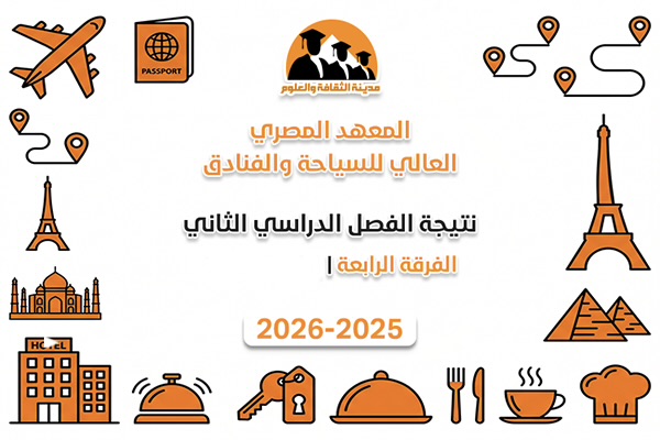 الفصل الدراسي الثاني | الفرقة الرابعة | ادارة فنادق