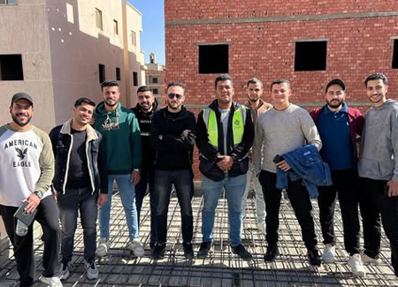 مشاركه الطلاب في برنامج تدريب هندسي ميداني متكامل داخل شركة المزيني