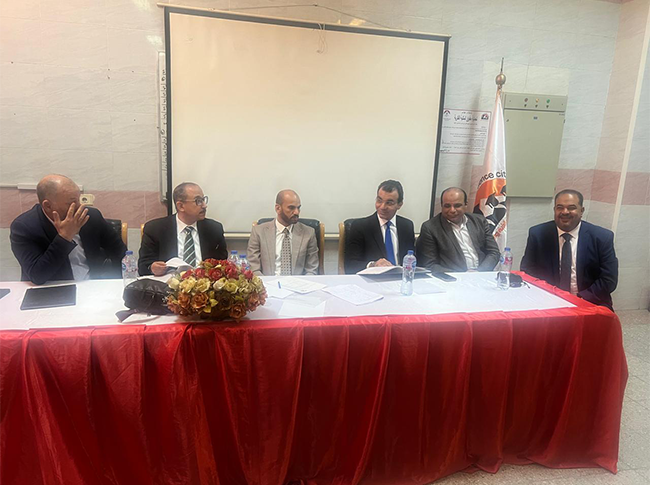 المستشار العلمي والأكاديمي يتابع مناقشات مشاريع تخرج شعبة المحاسبة بالمعهد العالي للعلوم الإدارية
