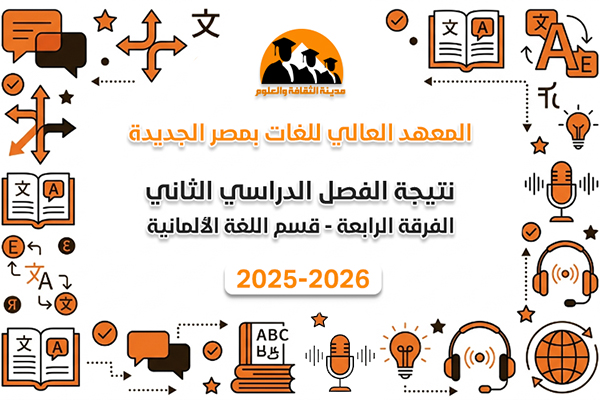 الفصل الدراسي الثاني | الفرقة الرابعة | لغة المانية | 2025-2026