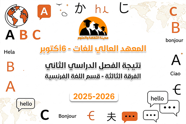 الفصل الدراسي الثاني | الفرقة الثالثة | اللغة الفرنسية | 2025-2026