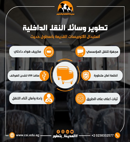 تطوير وسائل النقل الداخلية