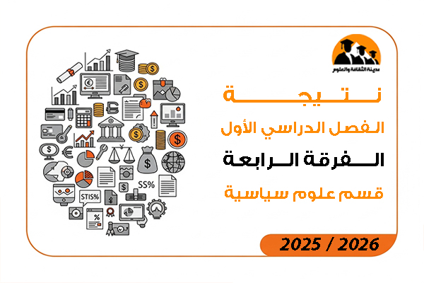 نتيجة الفصل الدراسي الاول الفرقة الرابعة علوم سياسية لائحة قديمة 2026 / 2025