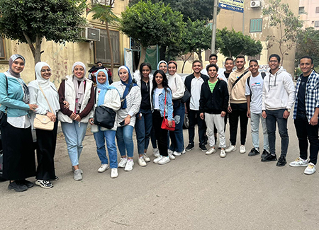 زيارة دار مسنين الهنا والهنادي تحت إشراف د/تامر النجار