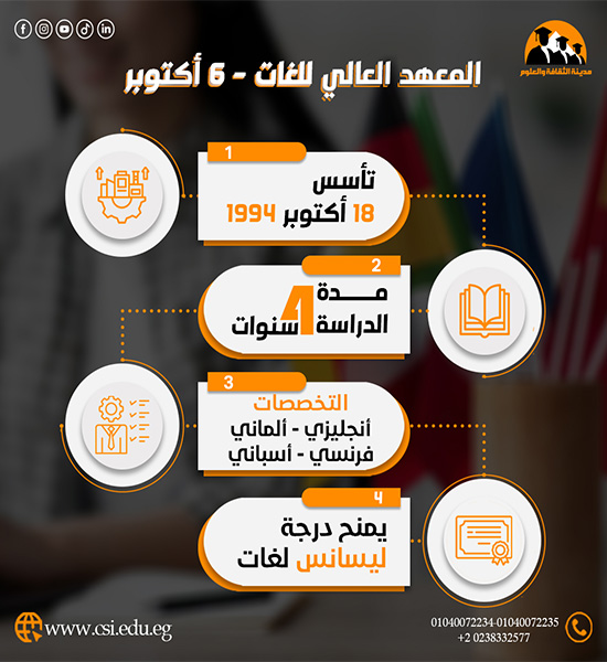 المعهد العالي للغات - 6 أكتوبر