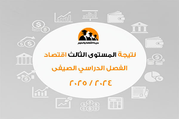 المستوى الثالث اقتصاد الفصل الدراسي الصيفى 2024 / 2025