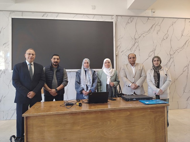 اجتماع بالمعهد العالي للعلوم الإدارية لمتابعة إنجاز أعمال الجودة وإعداد مصفوفة البرامج والمعايير الأكاديمية