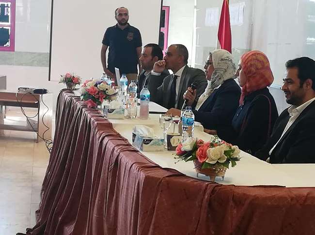 بحضور  الفريق الاول للكشف عن الالغام ومدير مبيعات canex .. هندسة يستقبل خريجيه 